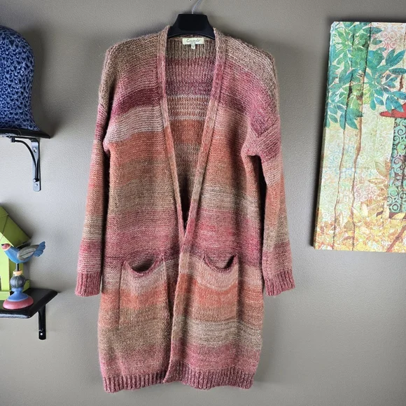 Cocogio spice open front cardigan sweater medium - Picture 6 of 9